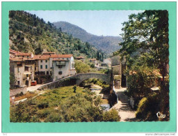 ESCARENE  VUE PITTORESQUE SUR LE PONT VIEUX - L'Escarène