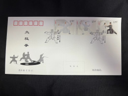 China FDC/2023-14 Tai Chi Boxing Stamp Full Sheet 3v MNH - 2020-…