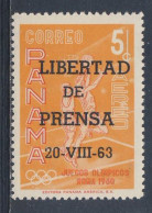 Panama 1963 Mi 655 YT A284 SG 792 ** Freedom Of The Press - Optd Stamp 1960 - Other & Unclassified