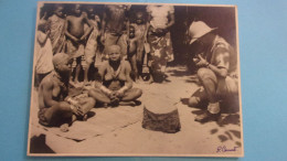 PHOTO SUR CARTON AFRIQUE SIGNE CARMET ENCRE ET CACHET AU DOS ELLEBE F LEFEBVRE 18/23CM FEMME SEINS NUS - Non Classés