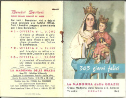 Libro (Libretto) Religioso "Opera Madonna Delle Grazie E Sant'Antonio" Corato (Bari), Agendina 1966 - Religion/ Spiritualisme
