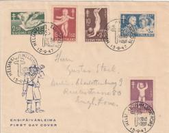Finlande Lettre Helsinki Pour L'Allemagne 1947 - Covers & Documents