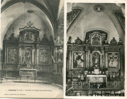 LAUZERTE - INTERIEUR De L' EGLISE SAINT BARTHELEMY  - LOT De 2 CARTES POSTALES  - - Lauzerte