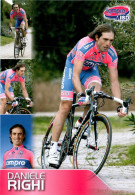 Carte Cyclisme Cycling Ciclismo サイクリング Format Cpm Equipe Cyclisme Pro Lampre - ISD 2011 Daniele Righi Italie Superbe.E - Ciclismo