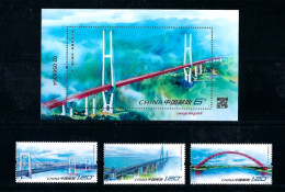 CHINA 2023 Modern Bridge, Architecture, Construction, Stamp Set MNH - Neufs