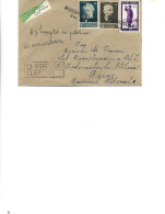 Romania - Registered Letter Circulated In 1958 To Bicaz  From Cucuietii - Centenary Of The Romanian Postage Stamp - Storia Postale