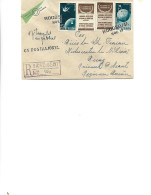 Romania - Registered Letter Circulated In 1958 To Bicaz  From Cucuietii - Centenary Of The Romanian Postage Stamp - Brieven En Documenten