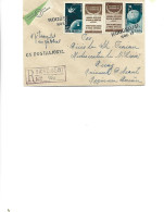 Romania - Registered Letter Circulated In 1958 To Bicaz  From Cucuietii - Centenary Of The Romanian Postage Stamp - Storia Postale