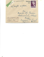 Romania - Registered Letter Circulated In 1958 To Bicaz  From Cucuietii - Stamp With W.A.Mozart - Storia Postale