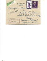 Romania - Registered Letter Circulated In 1958 To Bicaz  From Cucuietii - Stamp With F.Dostoievski - Covers & Documents