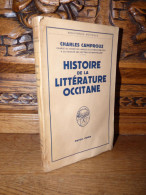 CAMPROUX / HISTOIRE DE LA LITTERATURE OCCITANE / 1953 - Provence - Alpes-du-Sud