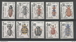 France - Taxe N°103 à 112 ** - Coléoptéres - Tricodes, Adelia, Paedurus, Leplura, Apoderus, Trichius, Scarites, ... - 1960-... Ungebraucht