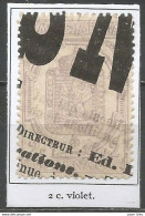 France - Timbres Pour Journaux - N°7 2c. Violet - Kranten