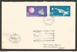 Aérophilatélie - Lufthansa - Berlin - Sofia 2.4.1963 - Bulgarie - Poste Aérienne