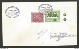 Aérophilatélie - Portugal - Primeiro Voo Portugal-Alemanha Lisboa-Frankfurt 17-01-63 - Covers & Documents