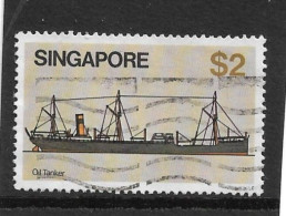 SINGAPORE 1980 $2 OIL TANKER SHIP FINE USED - Singapore (...-1959)