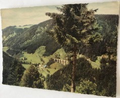 All  Hollental Porte D Entree Dans La Foret Noire Viaduc Maisons Massif Alpin Wetterstein -cpa Soldat - Höllental