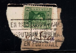 Original 1930 Uruguay 1st Soccer Football World Cup  Postmark I On Fragments "En 1930 Europa Y America..." - 1930 – Uruguay