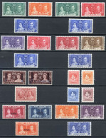 GEORGES VI  COURONNEMENT < 10 Pays * & ** - KENYA-MALTE-MAURICE-NIGERIA-MAROC-NAURU-NIUE-SIERRA LEONE-CANADA - Unused Stamps