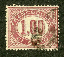 655 Italy 1875 Scott #O5 Used (Lower Bids 20% Off) - Dienstzegels