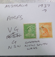 AUSTRALIA  STAMPS PERFS  See Detail In Photo  1937  ~~L@@K~~ - Oblitérés