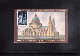Belgium 1952 Brussels Basilica Maximum Card - 1951-1960
