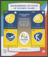 2016 Liberia 6973-6976KL 2016 Olympic Games In Rio De Janeiro 17,00 € - Eté 2016: Rio De Janeiro