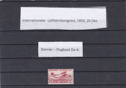 ÄGYPTEN -EGYPT - FLUGBOOT - INT.LUFTFAHRTKONGRESS - AVIATION 1933 - DORNIER FLUGBOOT- M.H. - MH - Unused Stamps