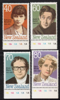 NEW ZEALAND 1989 "WRITERS" SET MNH SELVEDGE PLATE 1A1A1A1A1A - Unused Stamps