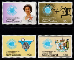 NEW ZEALAND 1983 "COMMONWEALTH DAY" SET MNH - Unused Stamps