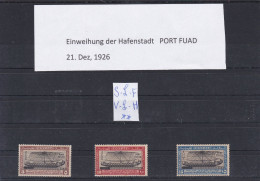 ÄGYPTEN - EGY-PT - EGYPTIAN - EGITTO -  SCHIFFS - PORTFUAD 1926 - LEICHT FALZ - MLH. - Neufs