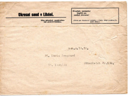 59450 - Deutsches Reich / Böhmen & Mähren  - 1939 - 1,20K Portomke EF A ZUBf LIBAN -> DETENICE - Brieven En Documenten