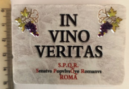 Italy , Rome , IN VINO VERITAS  ,  Fridge Magnet - Tourisme