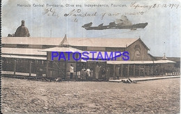 113223 PARAGUAY ASUNCION MARKET MERCADO CENTRAL PROVISORIO OLIVA ESQ INDEPENDENCIA POSTAL POSTCARD - Paraguay