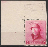 Belgique 1919 - Série Roi Casqué - COB 177 ** MNH - SF Amarante - Cote 460 - 1919-1920 Albert Met Helm