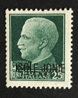 1941 - Italia - Occupazione Isole Jonie - Cent 25 - Nuovo - Ionian Islands