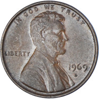 Monnaie, États-Unis, Lincoln Cent, Cent, 1969, U.S. Mint, Philadelphie, TTB - 1959-…: Lincoln, Memorial Reverse