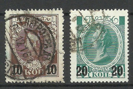 RUSSLAND RUSSIA 1916 Michel 113 - 114 O - Used Stamps