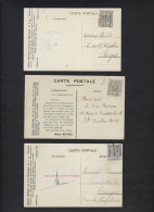 3 Postkaarten Van Compagnie Marbres D'art Les Fils D'Alfred Mathieu, Cheminées Met Voorafstempeling VERVIERS ! LOT 313 - Autres & Non Classés