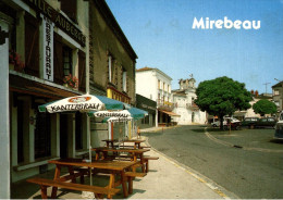 86 MIREBEAU EN POITOU PLACE DE LA REPUBLIQUE (AUBERGE BAR RESTAURANT COMMERCES CREDIT AGRICOLE) - Mirebeau