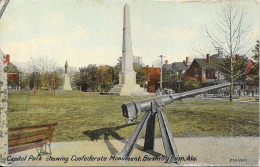 Capitol Park Showing Confederate Monument. Birmingham. Ala. - Otros & Sin Clasificación