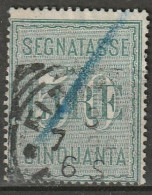 1884 Italia Verrechnungsmarken 50L Grün. Michel 2 Used, Usato - Portomarken