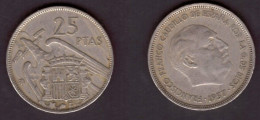 SPAIN   25 PESETAS 1957 (64) (KM # 787) #7362 - 25 Peseta