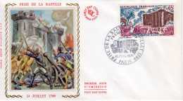 FDC - PRISE DE LA BASTILLE - 10 JUILLET 1971 - 1970-1979