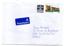 Danemark--2003--Danemark  Pour SAUSSET LES PINS-13 (France)--composition De Timbres Sur Lettre.......cachet - Lettres & Documents