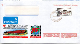 Danemark--1994--Danemark  Pour ????  (France)-timbre Seul  Sur Lettre Publicitaire à Fenêtre.......beau  Cachet - Briefe U. Dokumente