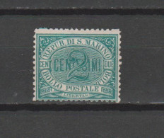 N° 1 TIMBRE SAINT-MARIN NEUF**  DE 1877    Cote : 22 € - Neufs