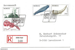 289 - 14 - Enveloppe Recommandée Avec Oblit Spéciale De Hof - Skinm 84 - Otros & Sin Clasificación