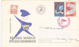 ROMANIAN STAMP ANNIVERSARY, SPECIAL COVER, 1961, ROMANIA - Lettres & Documents
