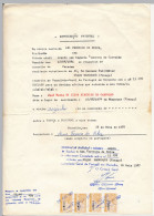 PORTUGAL / France - 2 Doc "Autorisation Parentale" - Fiscaux - Empreinte à Sec Consulat De Marseille - 1987 - Autres & Non Classés